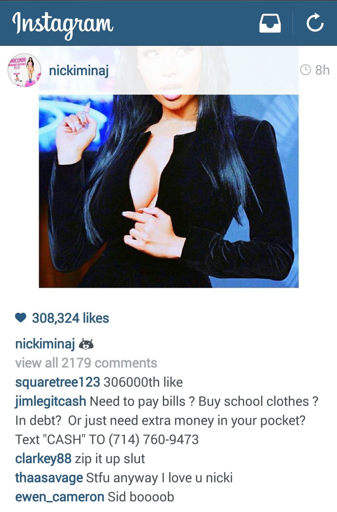 VMA Edition of Insane Instagram Comments: Nicki Minaj - The Average Nobodies1078 x 1634